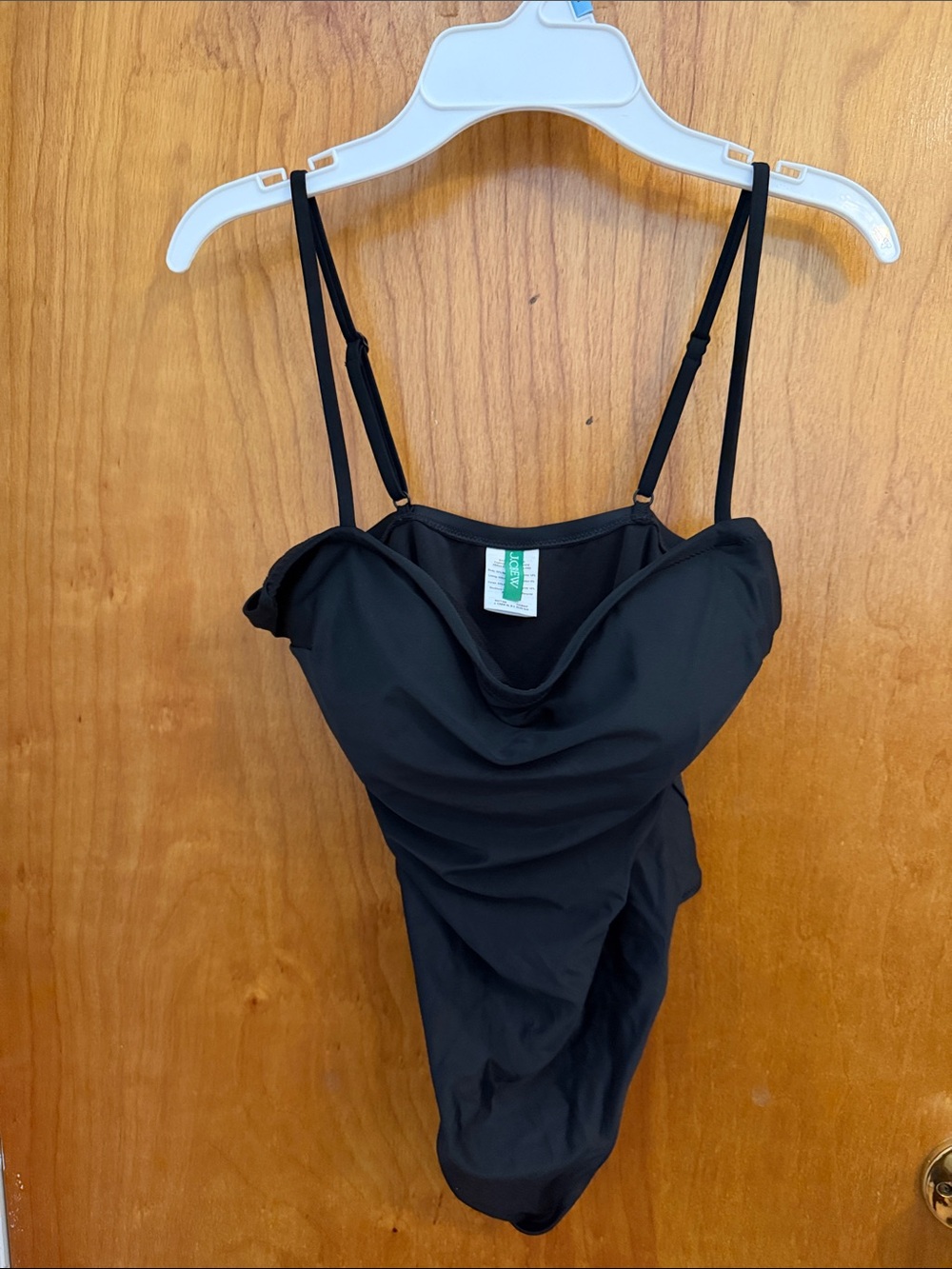 J crew Black One-Piece Swimsuit with Adjustable Straps